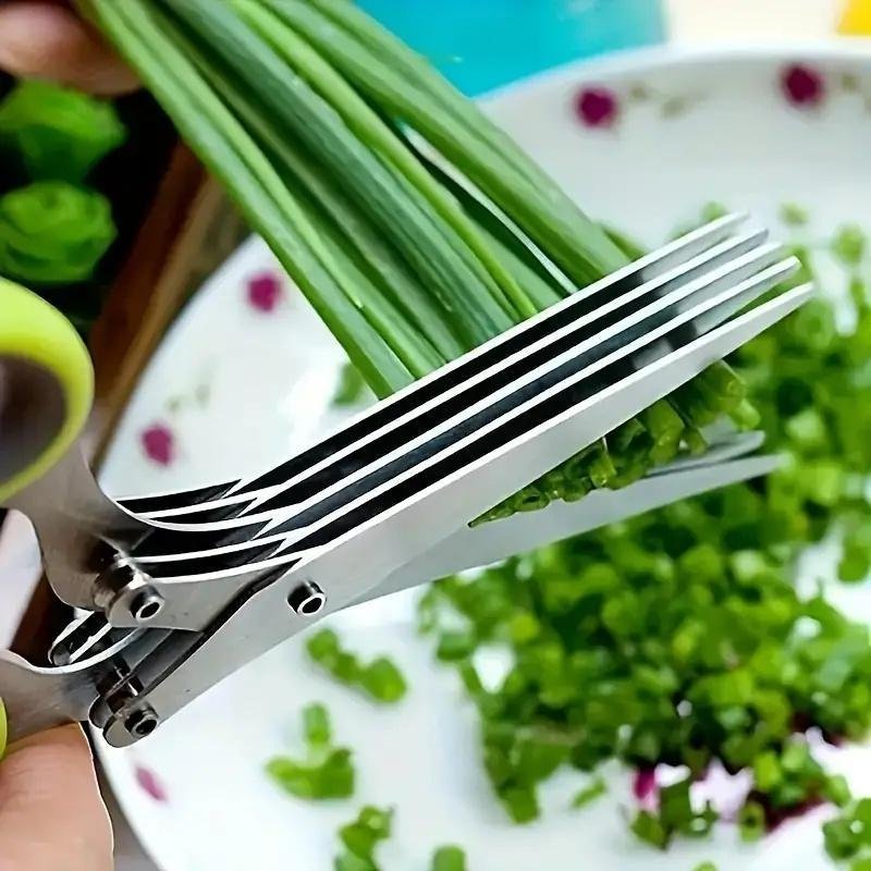 Multifunctional Multi-layer Kitchen Scissors Suitable For Cutting Onions, Vegetables And Spices - Image 3