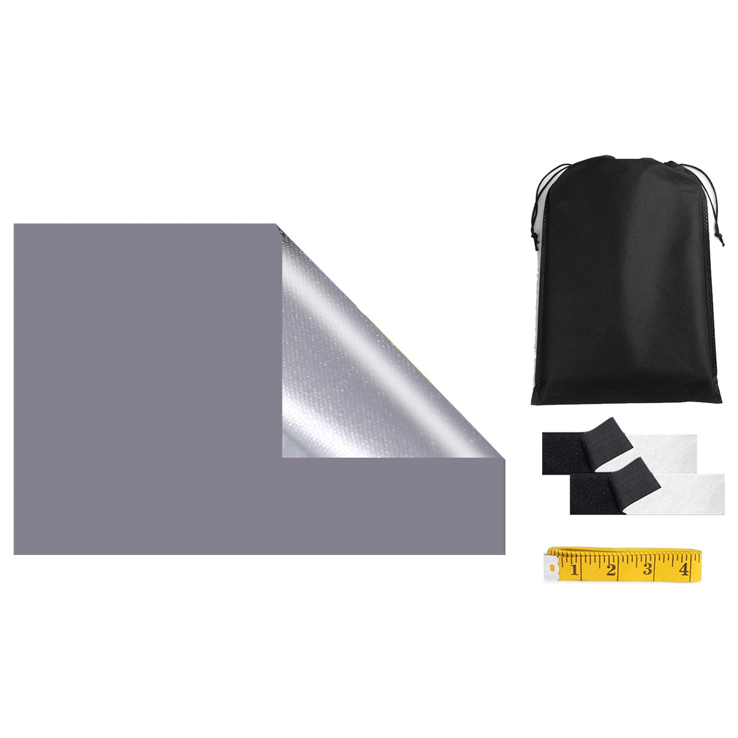 Blackout Shades Window Cover Grey Blackout Curtains - Image 2