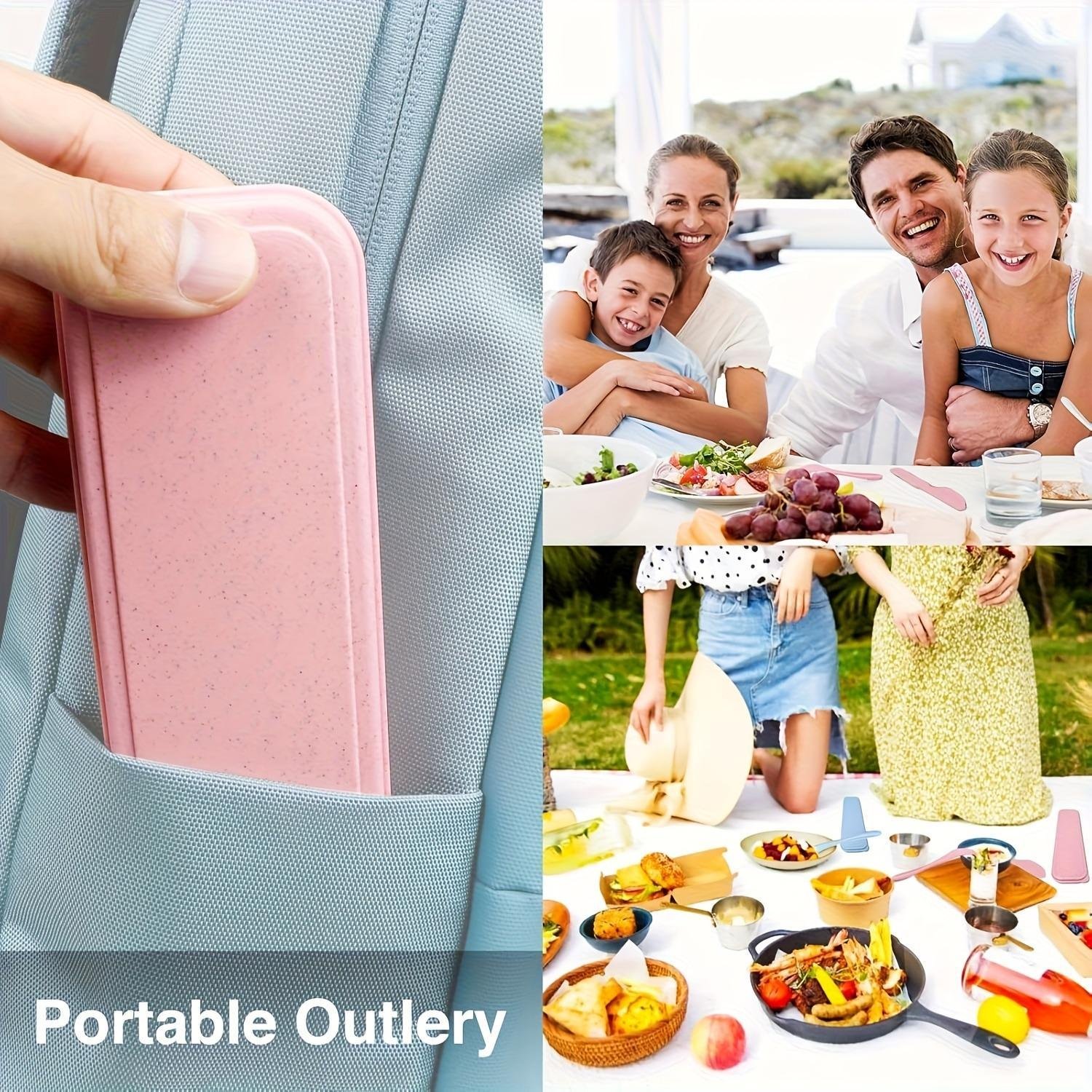 Sustainable Diet 4-Piece Eco-Friendly Cutlery Set Biodegradable Reusable - Image 10