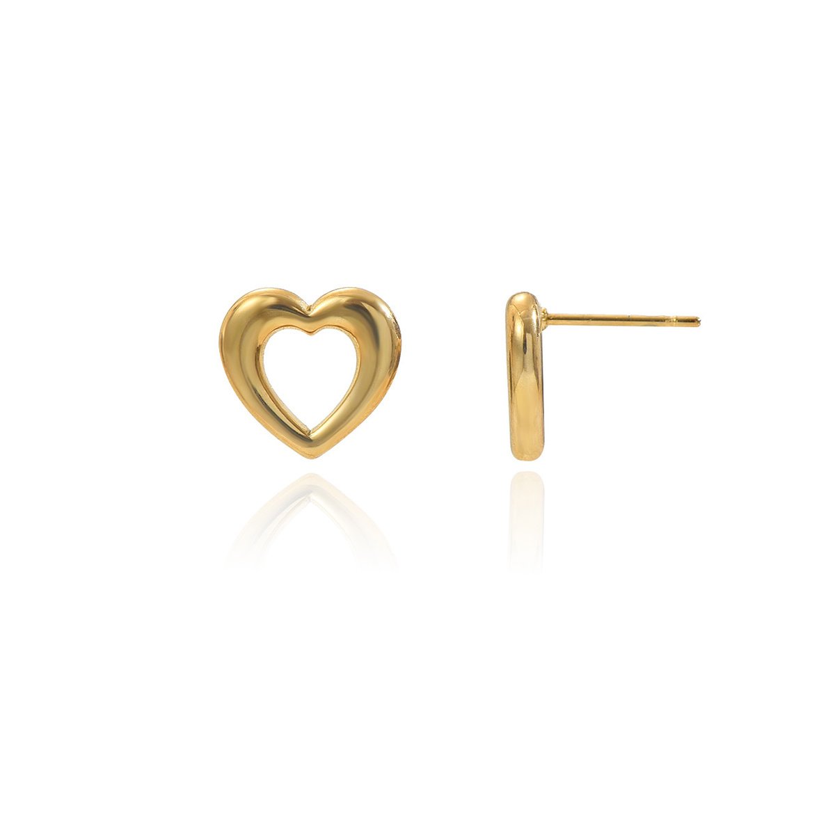 Stainless Steel Heart Earrings