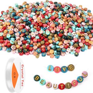 Multi-Color Acrylic Letter Beads