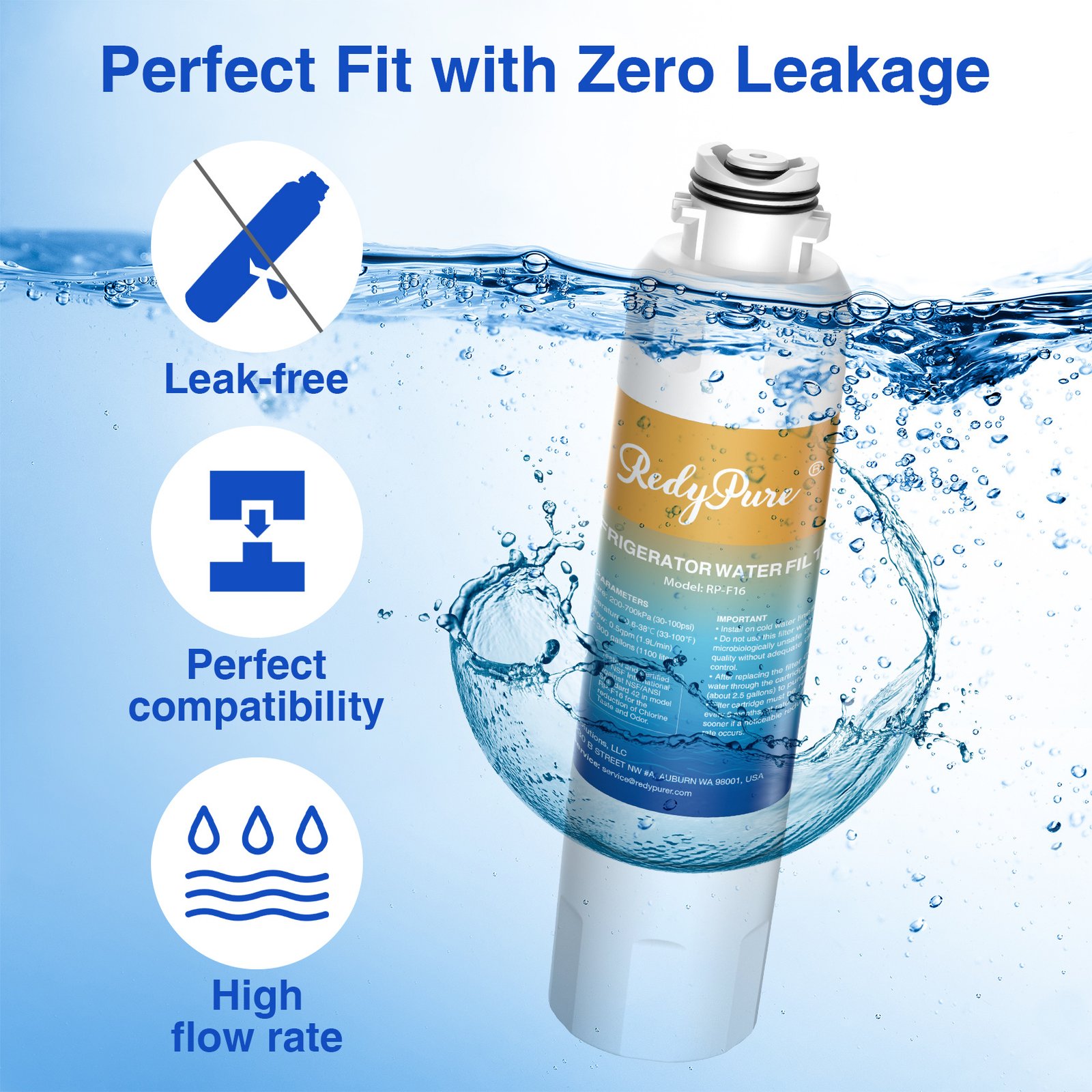 4 Pack Refrigerator Water Filter Replacement For Water Filter HAF-CINEXP, DA29-00020B, HAF-CIN, DA29-00020B-1, RF28HMEDBSR, RF263BEAESR, RS25J500DSR, RF263TEAESG, HDX FMS-2, DA97-08006A-1 - Image 6