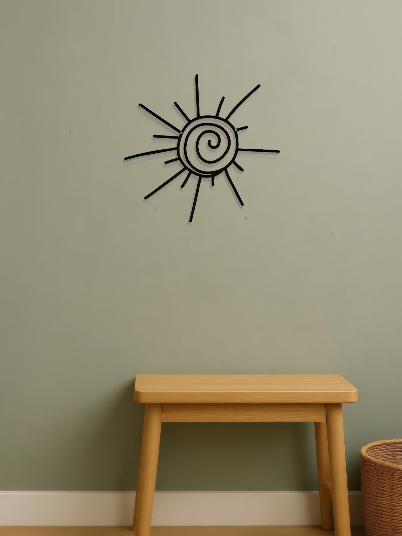 Showcase Your Style With This Sunburst Wall Art - Bohemian Handmade Metal Design - Image 2