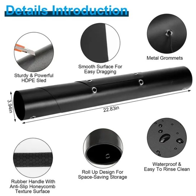 Deer Cart Game Trailer Snow Sled Mat Hunting Equipment - Image 2