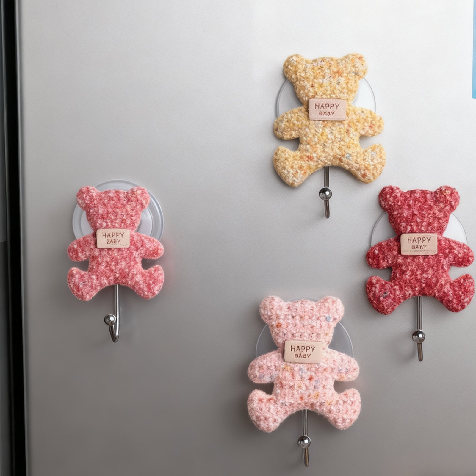 Bear Suction Cup Hook,Single, Random Color - Image 3