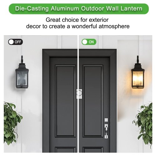 Large Outdoor Glass Wall Light Supports Many Types Of Bulbs -2 Packs Unavailable Platforms- Temu - Image 8