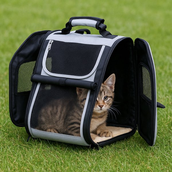 Pet Carrier Backpack, Expandable Cat Dog Carrier With Back Extension, Breathable Mesh Travel Backpack For Small Dogs Cats, Soft-Sided Pet Backpack Holds Up To 26 Lbs - Image 8