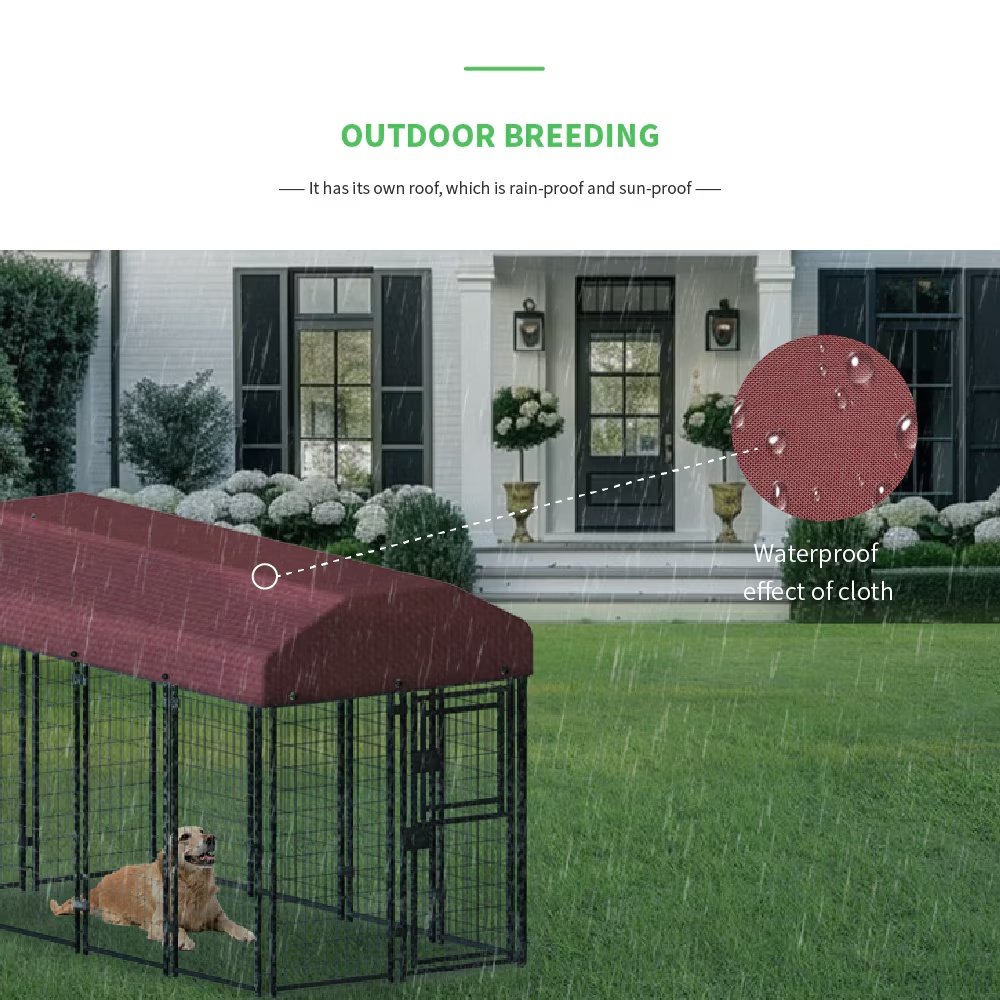 12 Pieces Square Tube Wire Running Cage Black Running Cage Single Door - Image 10