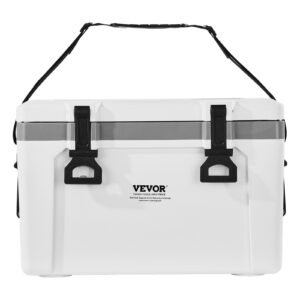Portable Cooler 26 QT Insulated Hard Cooler 38 Can Capacity With Handles Strap