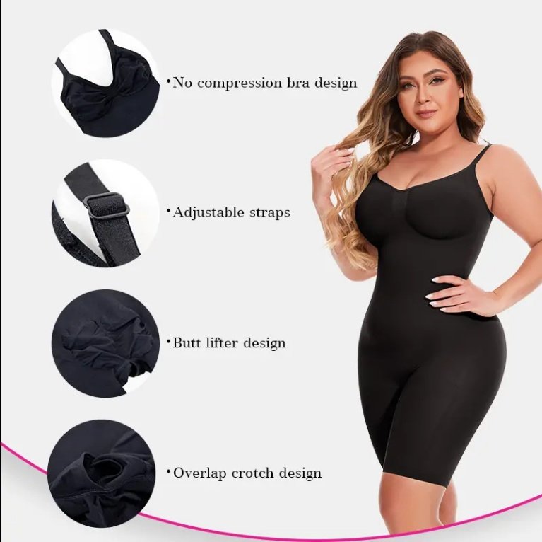Dropship SEAMLESS Postpartum Abdomen Shapewear Sculpting Short Mid Thigh Slimming Body Shaper For Women Tummy Control Slimmer - Image 3
