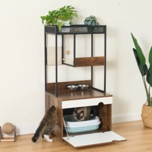 The Outer Shell Of The Garbage Bin In The Cat Cabinet