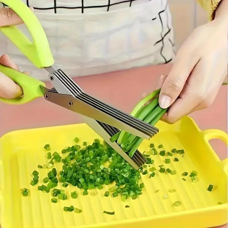 Multifunctional Multi-layer Kitchen Scissors Suitable For Cutting Onions, Vegetables And Spices - Image 7
