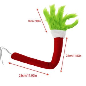 Christmas Elf Arm Plush Hanging Ornament Red Green Dual Color, Home Decor Christmas Tree Accessories For Family Party Scenes