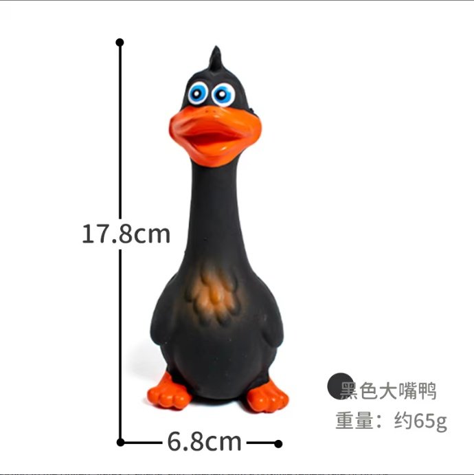 US LOCAL STOCK Hiphoppet New Latex Interactive Dog Chew Toys Cute Duck Shape Squeaky Pet Dog Interactive Boredom Buster Toys - Image 2