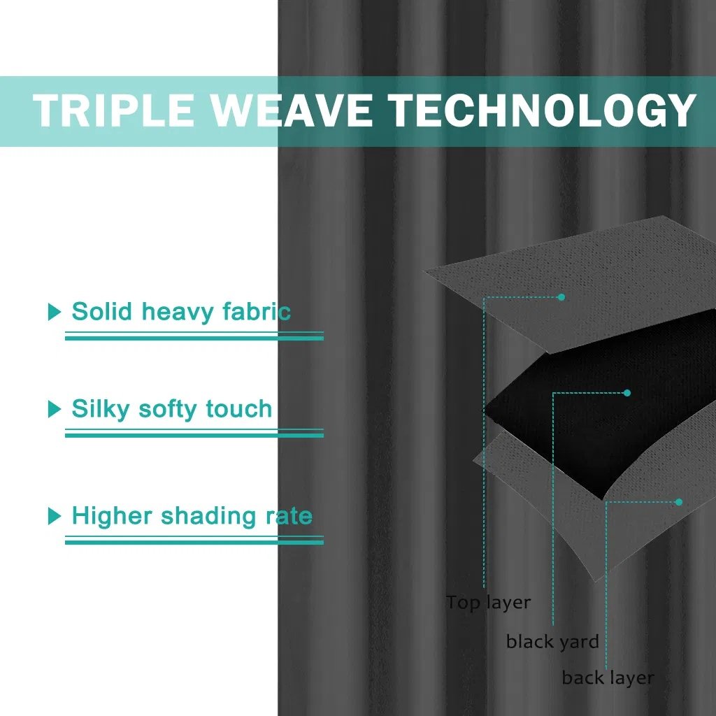 50 In. X 84 In. Indoor Outdoor Dark Gray Grommet Curtain 1 Panel - Image 3