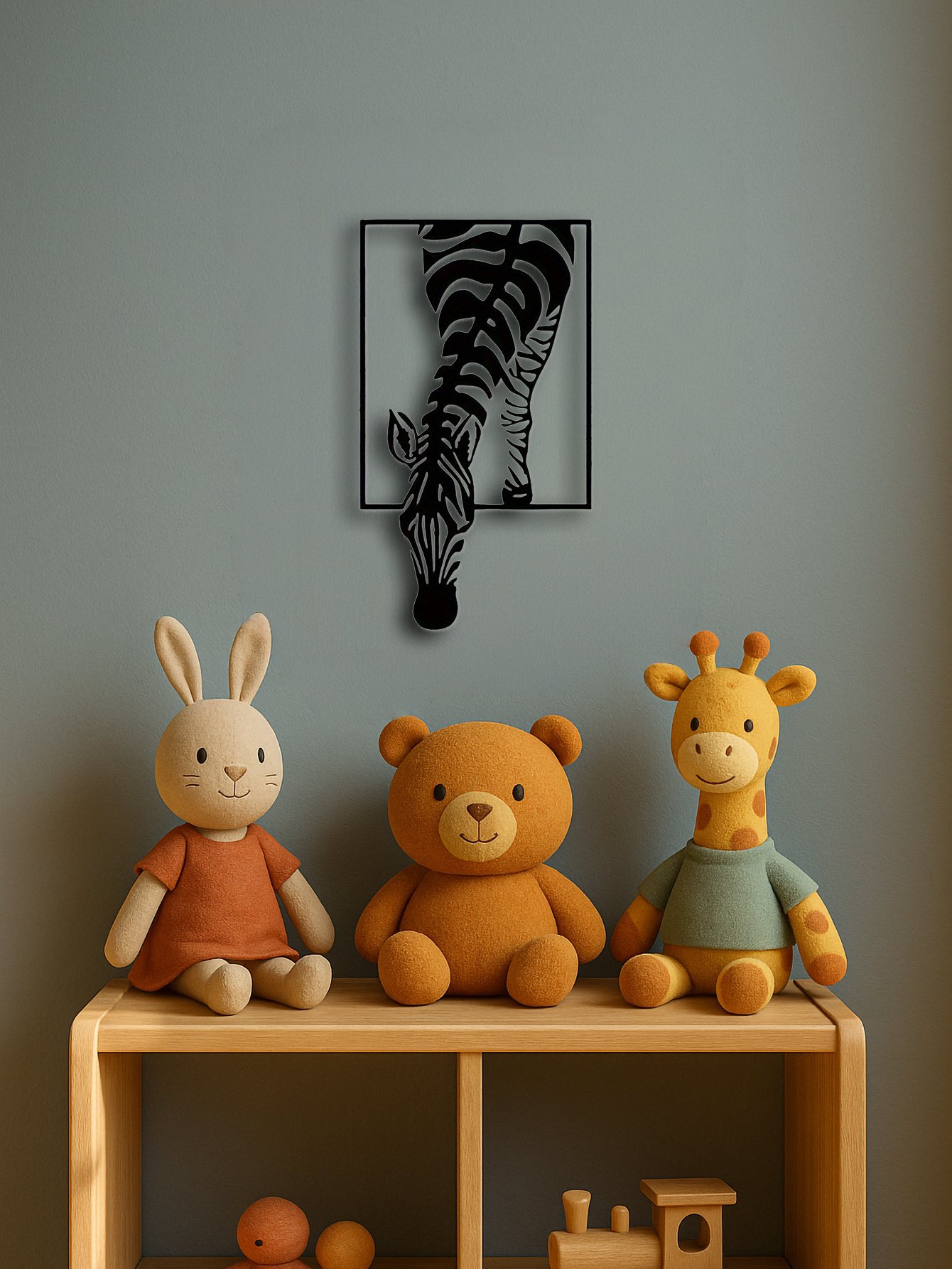Showcase Your Unique Style With Exquisitely Crafted Zebra Metal Wall Art Design - Image 4
