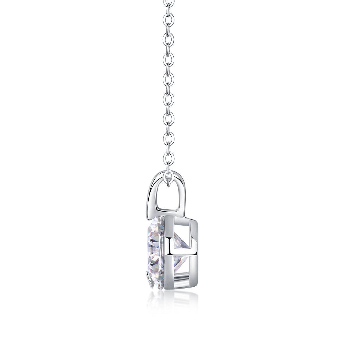 Moissanite Diamond Pendant Necklace - Image 2