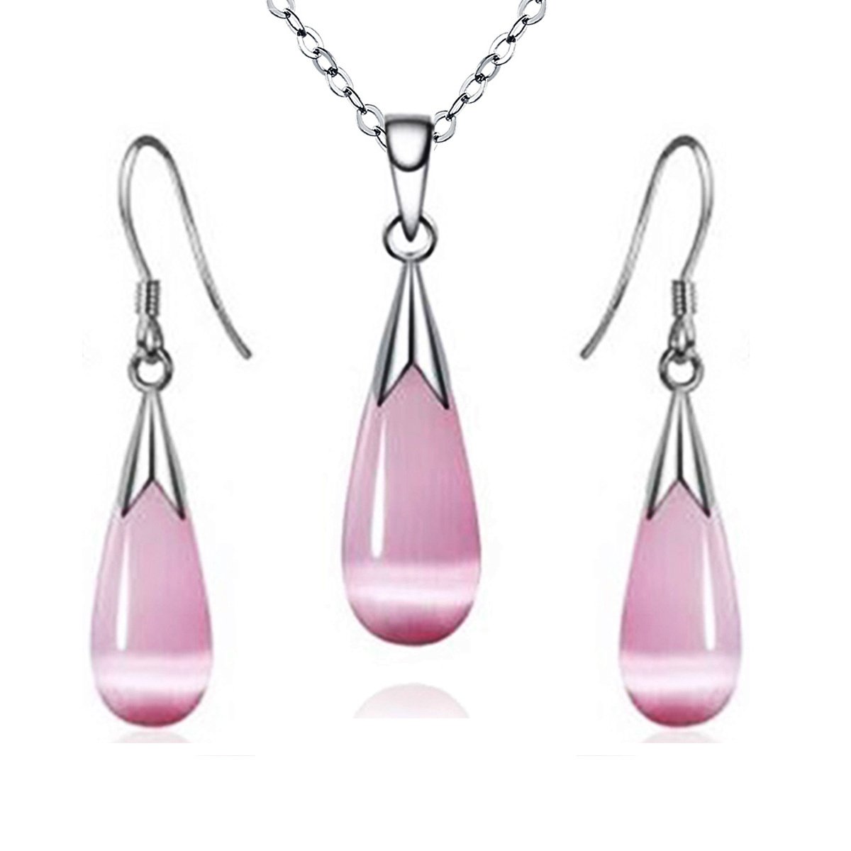 Water Drop Pendant Jewelry Set