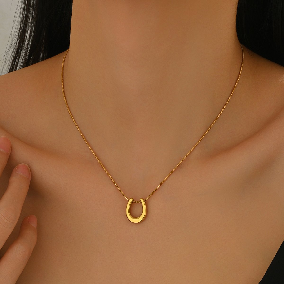 Modern Minimalist Stainless Steel Necklace - Image 6