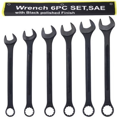 Jumbo Combination Wrench Set Extra Large, SAE, 6-piece, To 2 Black Oxide, With Pouch - Image 4