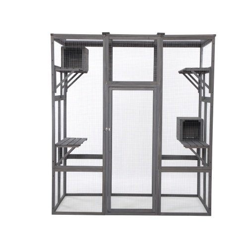 Oversized Cat Cage - Grey - Image 3