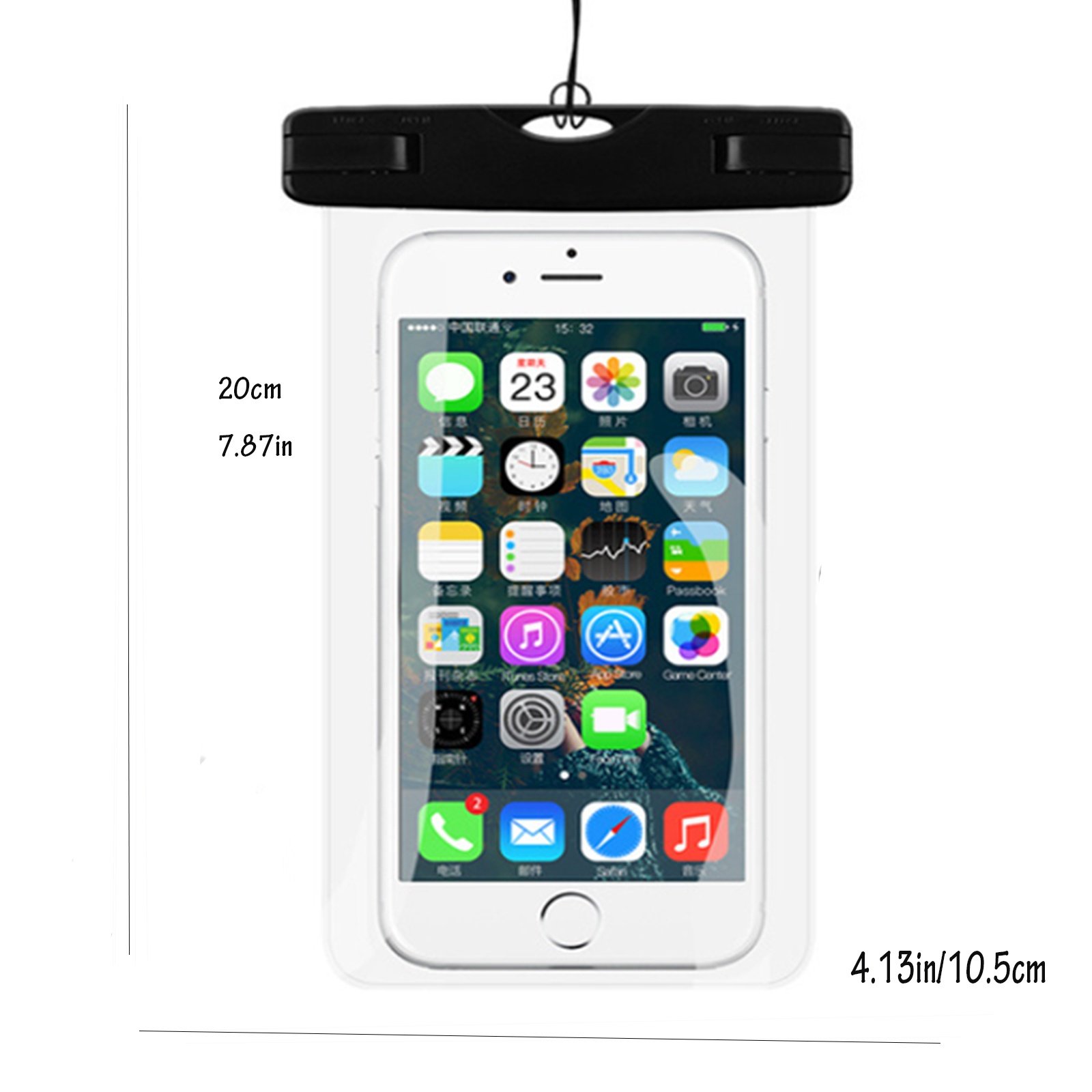 2 Packs Waterproof Phone Pouch For Drifting Diving Swimming, Underwater Dry Bag Case Cover For Phone - Image 6