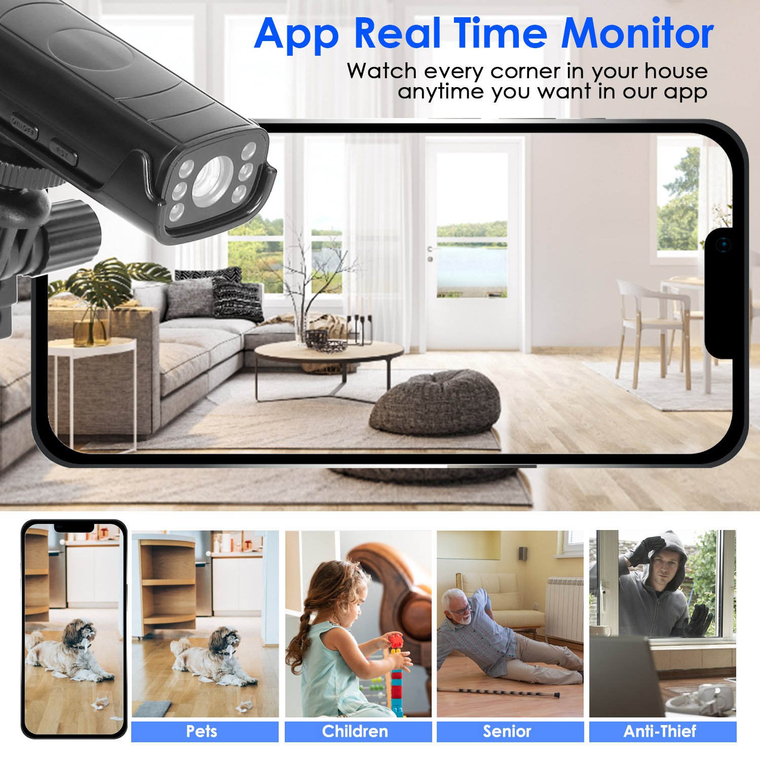 1Pc Wireless Camera Reverse Hitch Guide Camera Vehicle Backup Rechargeable Camera With Flexible Adhesive Base Night Vision For Car RVs Trailer Truck - Image 7