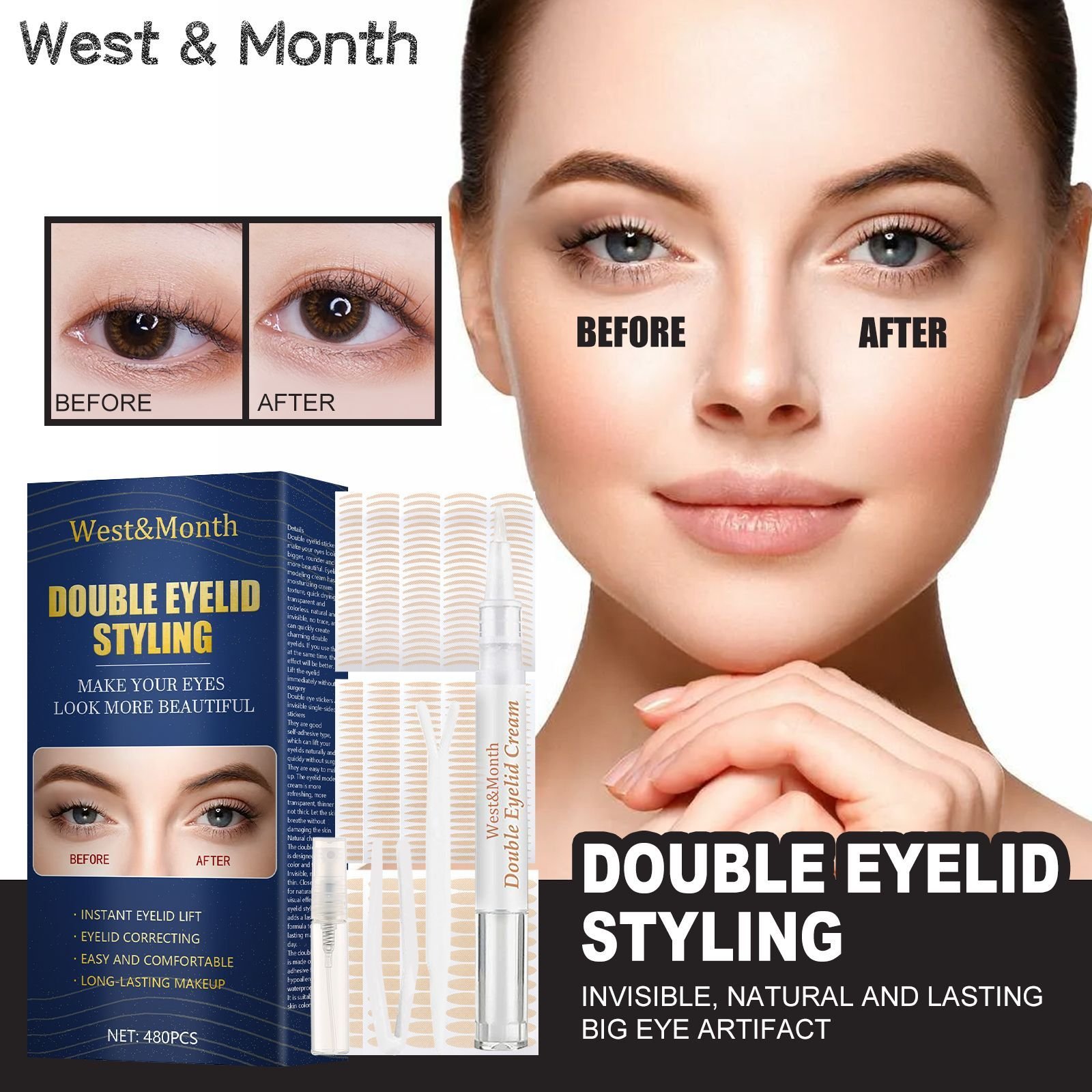 Double Eyelid Patches for Natural Look