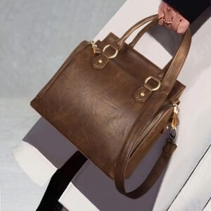 Multipurpose Leather Shoulder Handbag