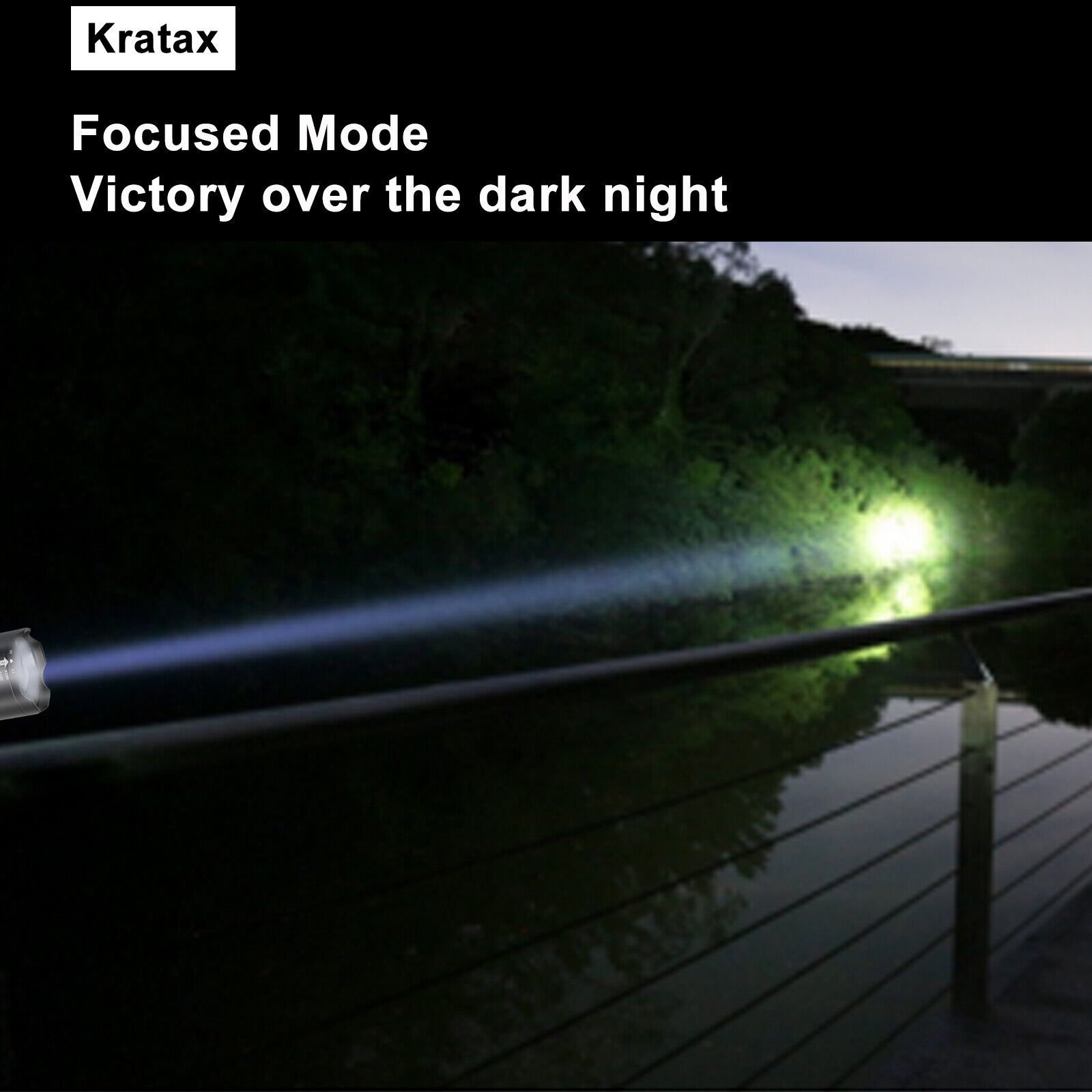 5.3oz Small & Extremely Zoomable LED Tactical Handheld Flashlight With Knife - Image 2