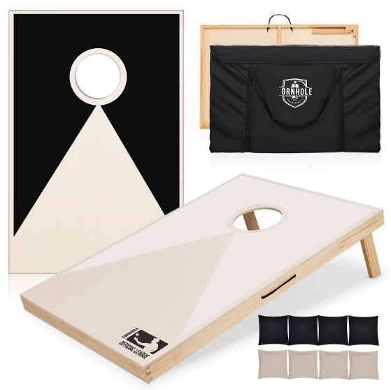 Solid Wood Cornhole Game Set - Image 2