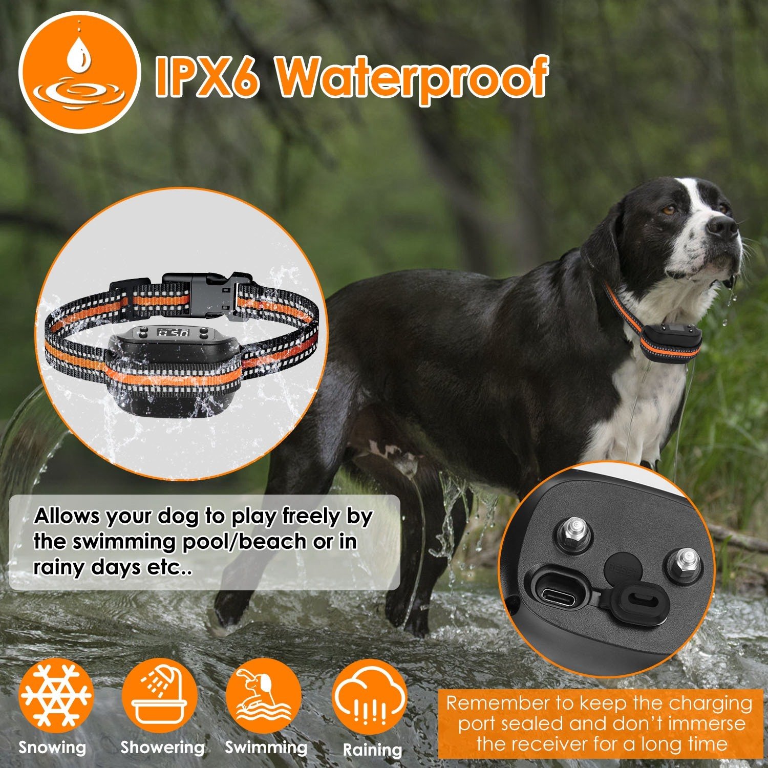 2 In 1 Dog GPS Fence Tracker Wireless GPS Dog Fence GPS Dog Collar With 32-2887FT Radius IPX6 Waterproof For Small Medium Large Dogs - Image 6