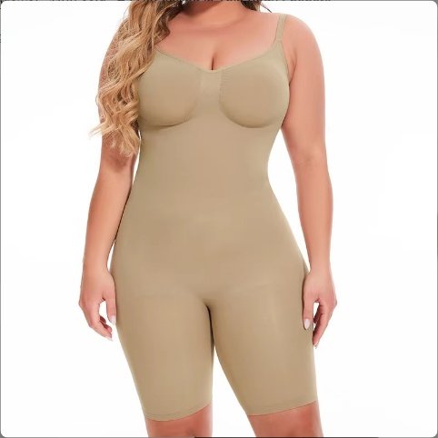 Dropship SEAMLESS Postpartum Abdomen Shapewear Sculpting Short Mid Thigh Slimming Body Shaper For Women Tummy Control Slimmer - Image 2