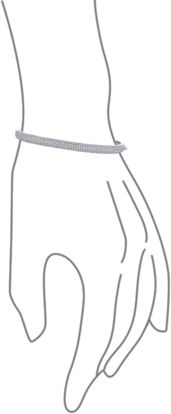 Cubic Zirconia Bangle Bracelet - Image 4