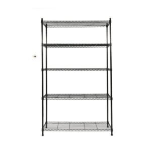 --Only Self Pickup--5-Tier Storage Rack, Adjustable Wire Shelving Unit With Leveling Feet, Heavy Duty Storage Rack, Black