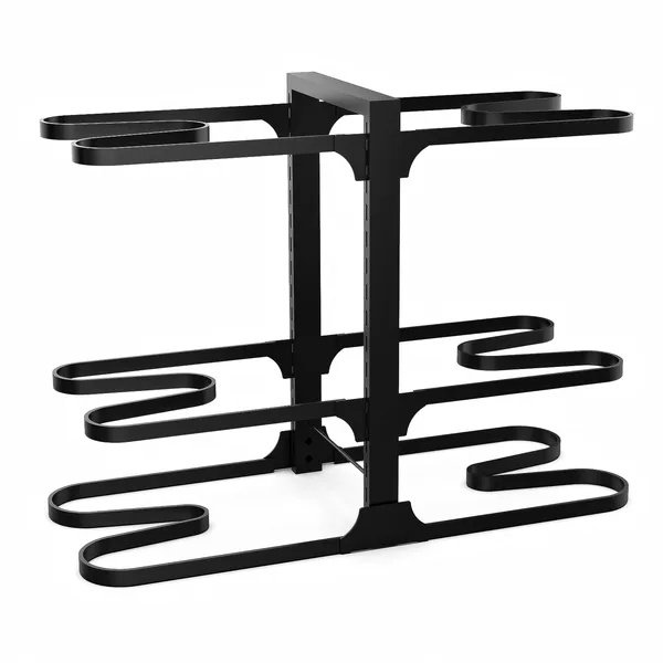Pots And Pans Organizer, Adjustable 6-Tier Pots Organizer Rack For Cookware Heavy Duty Pots Rack For Kitchen Storage - Image 2