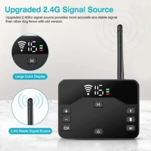 2 In 1 Wireless Electric Dog Fence Waterproof Pet Shock Boundary Containment System Electric Training Collar For Small Medium Large Dogs