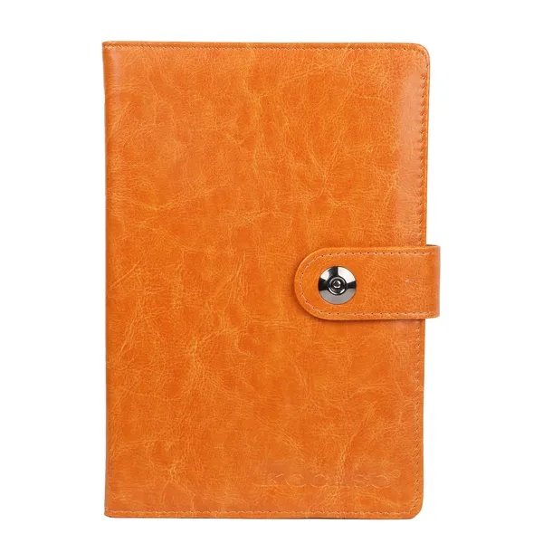 PU Leather Cover Notebook Memopad With Calendar World Map And Silk Ribbon - Image 5