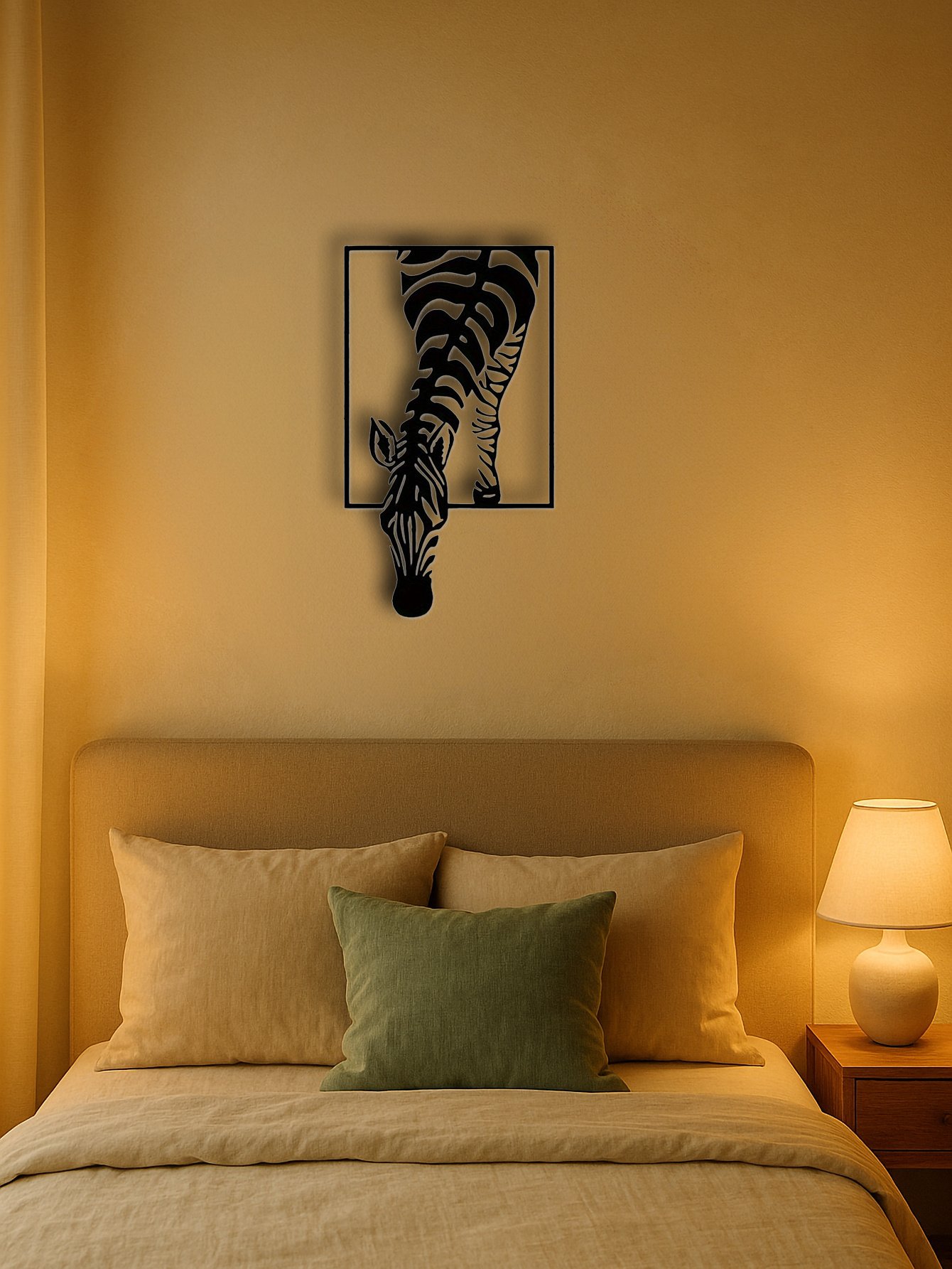 Showcase Your Unique Style With Exquisitely Crafted Zebra Metal Wall Art Design - Image 6