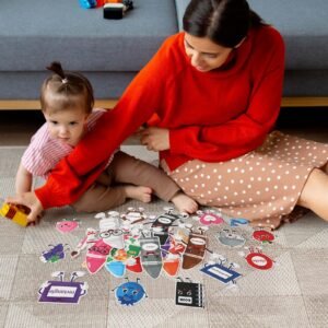 50 Pcs Color Bulletin Board Classroom Decorations,Crayon Shapes Fruit Animal Cutouts Color Posters For Toddler Kids Learning Nursery Preschool Classroom Chalkboard Back To School Home Wall Door Decor