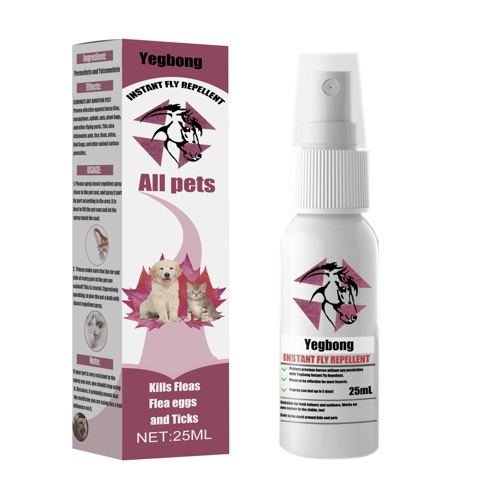 Yegebang Pet Deworming, Flea And Tick Removal, Itching Spray For Cats And Dogs - Image 7