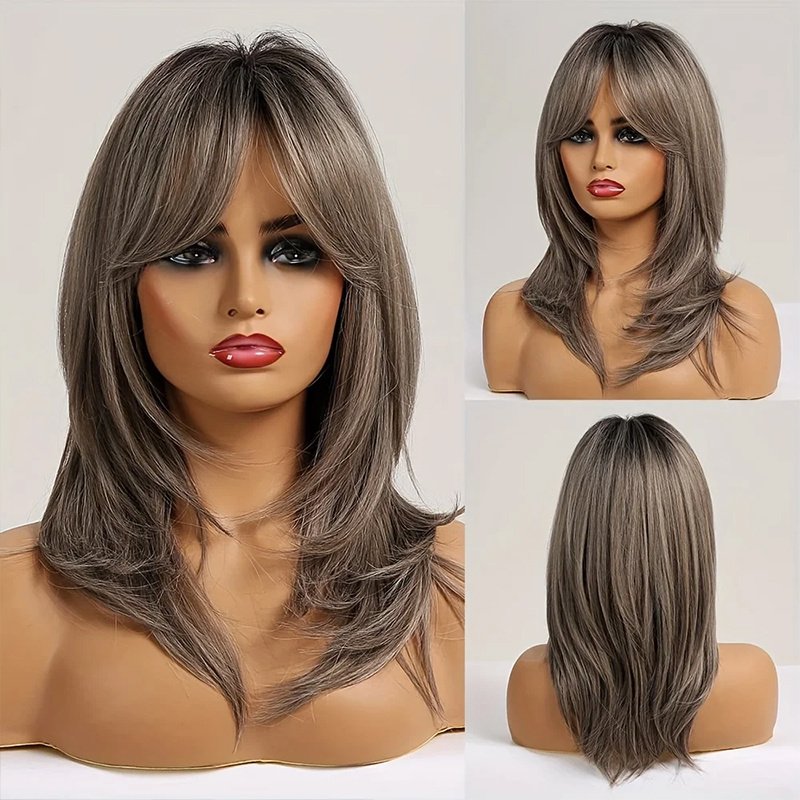 Elegant Ombre Long Curly Wig - Image 2