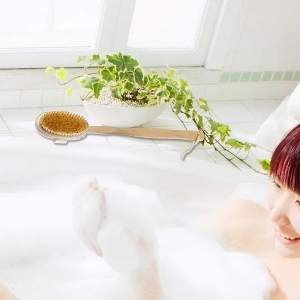 Bath Brush Shower Body Back Scrubber With Long - Image 4