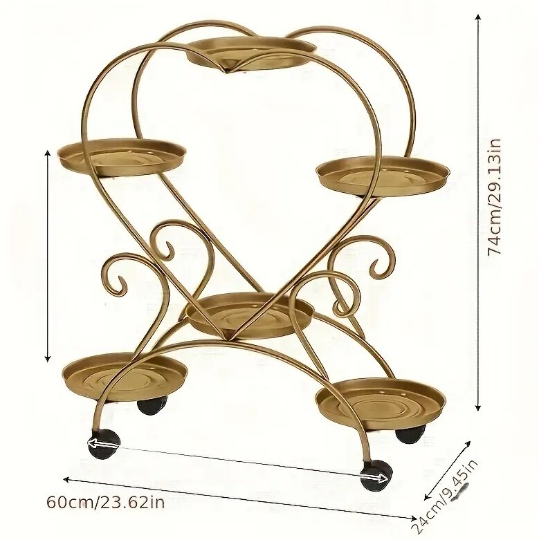 Heart-shaped Flower Pot Rack - Image 3