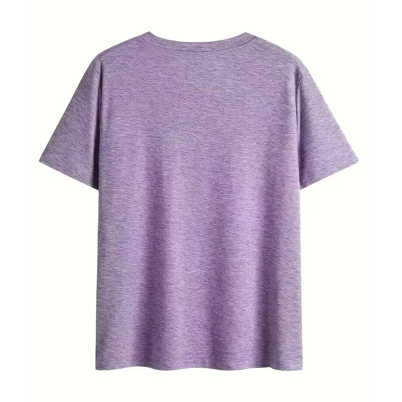 Women's V-Neck Beach Scene & Slogan Print Vacation Summer Top - Image 3