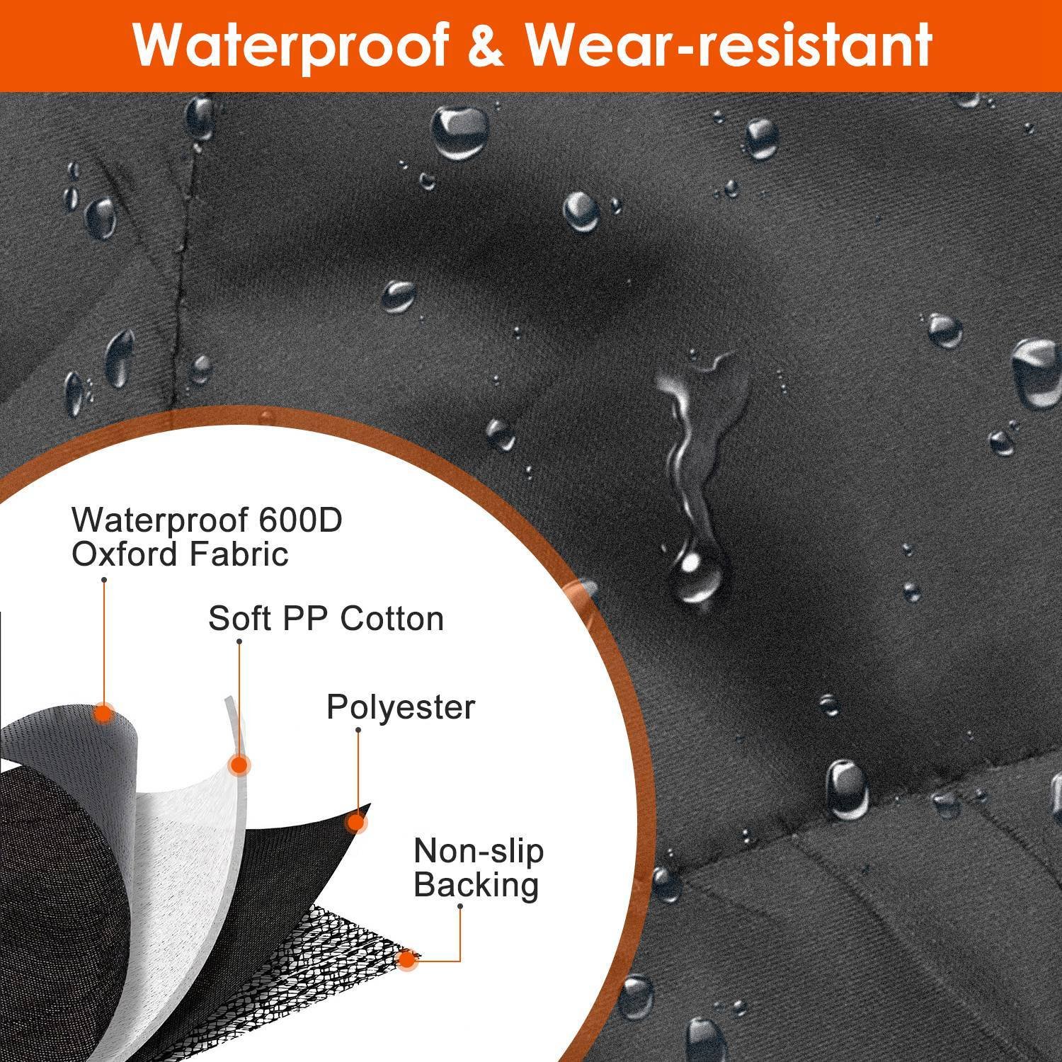 1Pc Dog Car Seat Cover Waterproof Scratchproof Pet Car Rear Protector Mat Pet Back Seat Cover With Dog Seat Belt For Car Truck SUV - Image 4