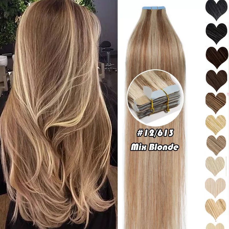 Platinum Blonde Human Hair Extension - Image 3