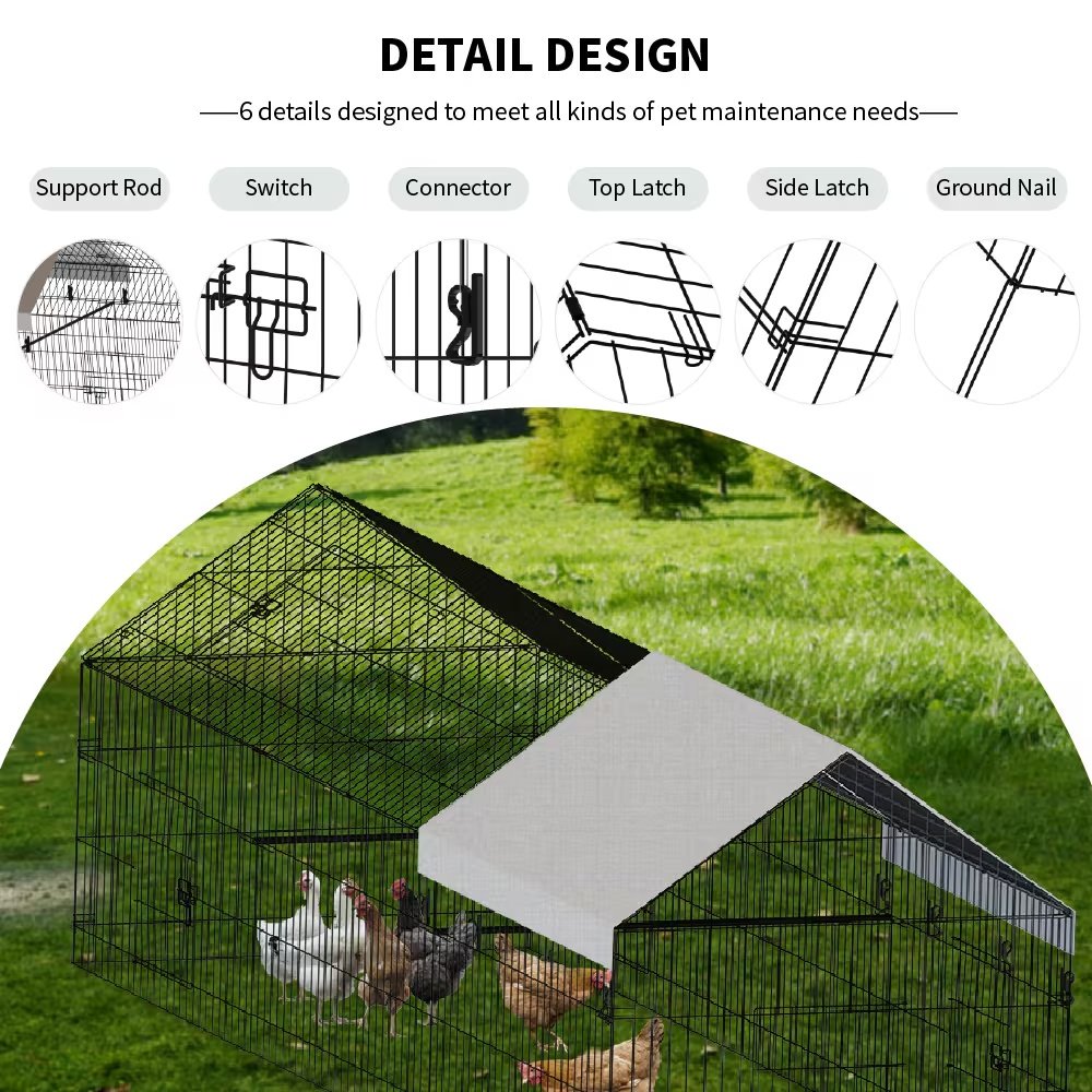 Poultry Farming Outdoor Metal Chicken Coop - Image 8