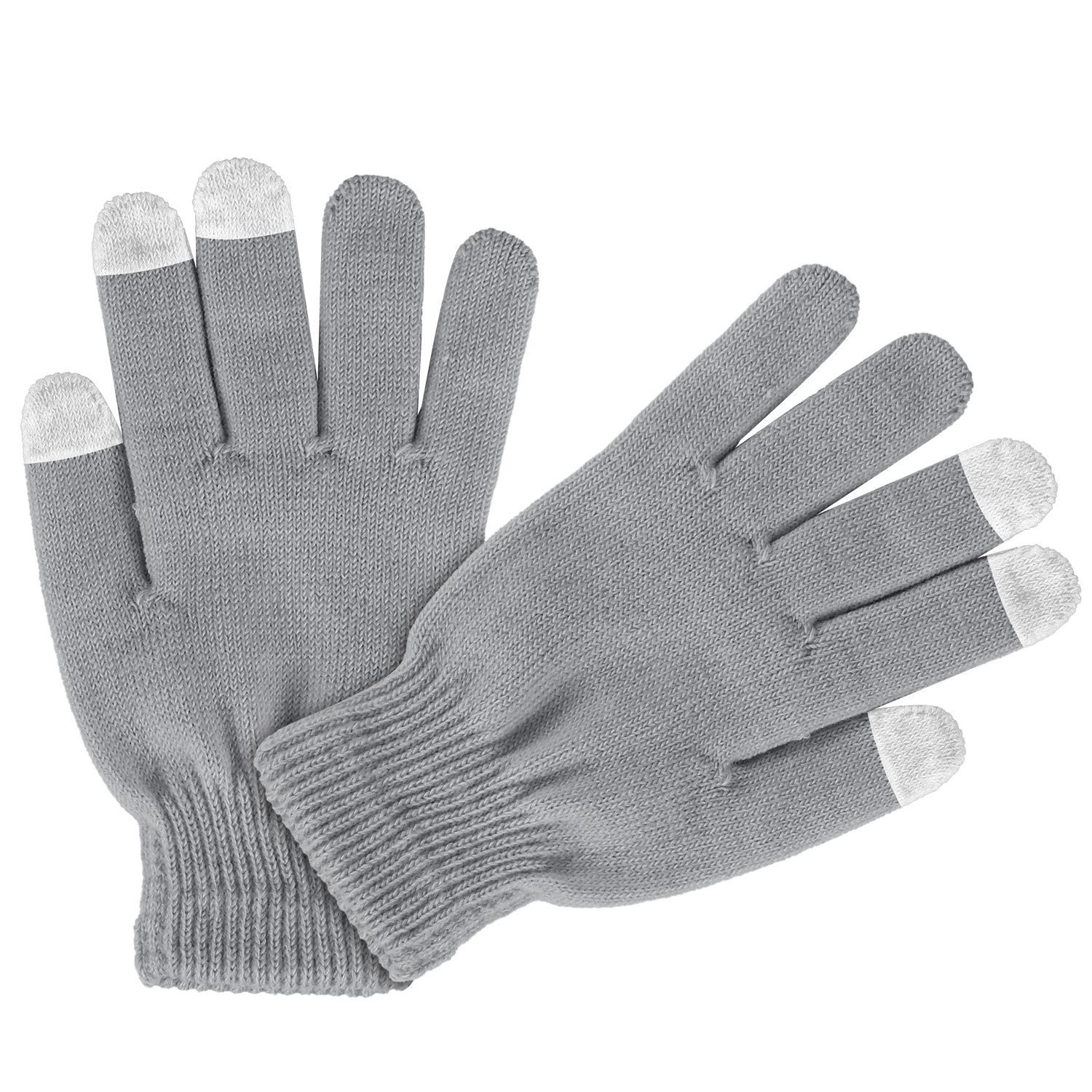 3 Color Options -- 1 Pair Unisex Winter Knit Gloves Touchscreen Outdoor Windproof Cycling Skiing Warm Gloves - Image 3
