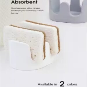 Diatom Mud Sponge Rack Kitchen & Bathroom Sink Caddy For Sponges Scrubbers